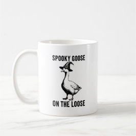 Caneca De Café Ganso Assustador à Solta Halloween