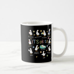 Caneca De Café Ganso bobo é para saúde mental homens mulheres cor