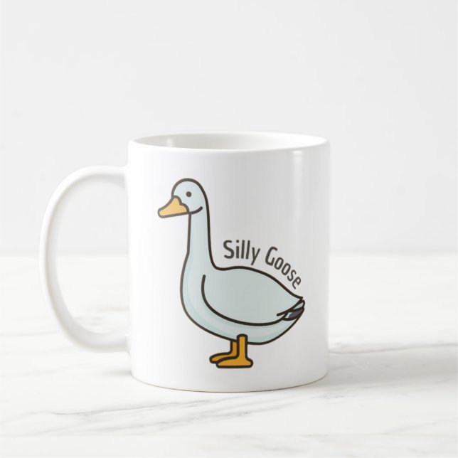 Caneca De Café Ganso Bobo, Ganso Engraçado, Amante de Gansos (Esquerda)