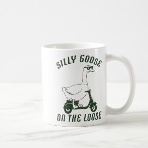 Caneca De Café Ganso Bobo Solto De Patinete Roupa engraçada de Ho