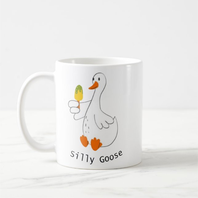 Caneca De Café Ganso de bobo, Ganso Engraçado, Ganso (Esquerda)