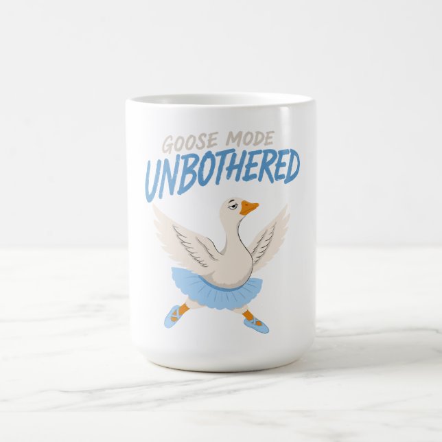 Caneca De Café Ganso Despreocupado Modo Engraçado Ballet Ganso (Centro)