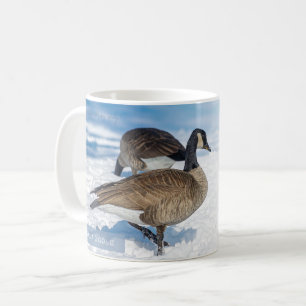 Caneca De Café Ganso-do-Canadá Mateus 6:26 KJV