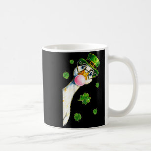 Caneca De Café Ganso do Dia de São Patrício Bubblegum Leprechaun