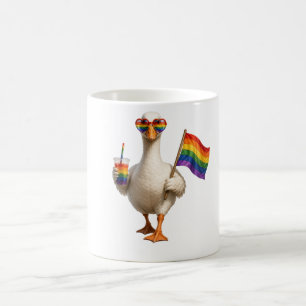 Caneca De Café Ganso do Orgulho Personalizado Texto Personaliza