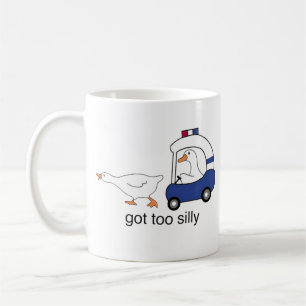 Caneca De Café Ganso Engraçado Demais Humor Policial Engraçado