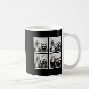 Caneca De Café Ganso engraçado e amigos de photobooth de guaxinim