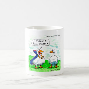 Caneca De Café Ganso Engraçado Vampiro Rick London Usando Sininho