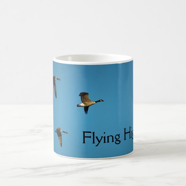 Caneca De Café Gansos canadenses em voo (Centro)
