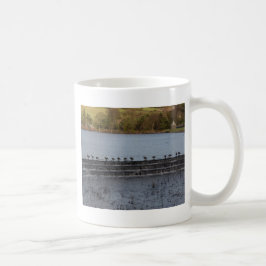 Caneca De Café Gansos do Canadá Todos em uma Linha