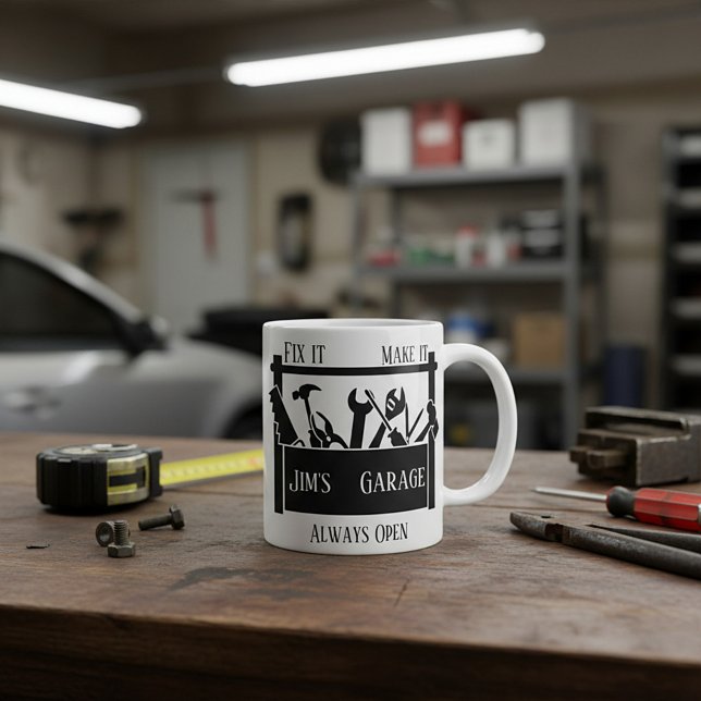 Caneca De Café Garagem personalizada  (Criador carregado)