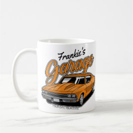 Caneca De Café Garagem Personalizada De Carro Muscular Clássico 1