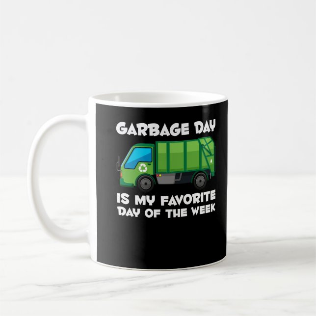 Caneca De Café Garbage Day Boys Todlers Fan Caminhador (Esquerda)