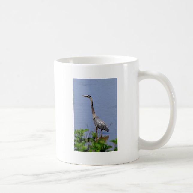 Caneca De Café Garça-real de grande azul (Direita)