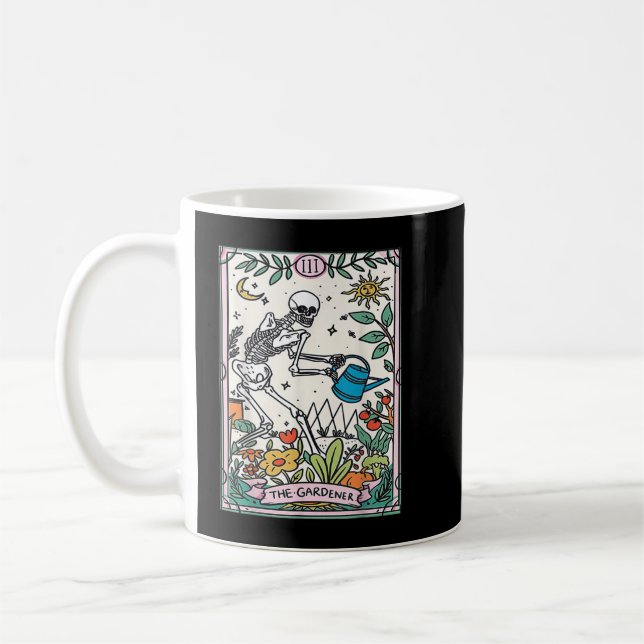 Caneca De Café Gardener Tarot Card Mystical Witchy (Esquerda)