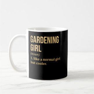 Caneca De Café Gardenha Engraçado Dizendo em Dourado