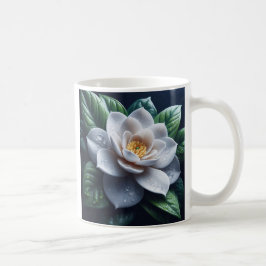 Caneca De Café Gardenia Branca Floral