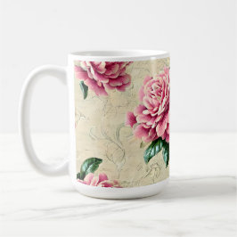 Caneca De Café Gardenias rosa chique