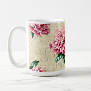 Caneca De Café Gardenias rosa chique