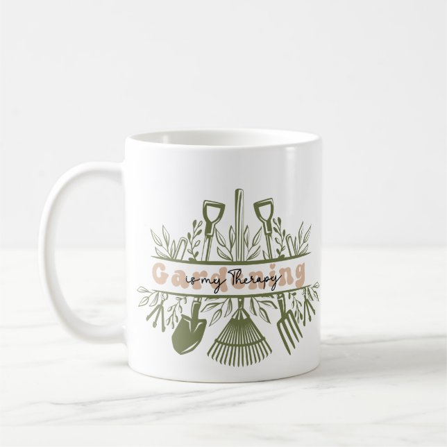 Caneca De Café Gardening is my Therapie (Esquerda)