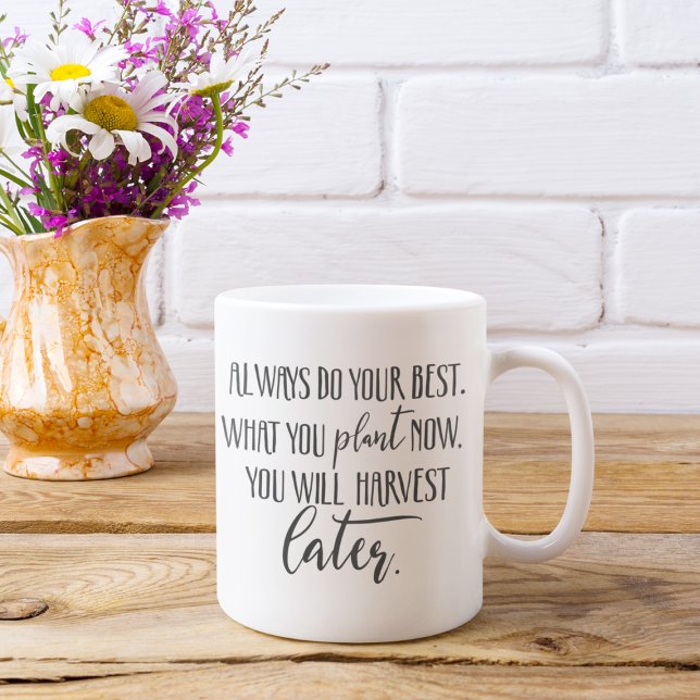 Caneca De Café Gardening Motivational Cote (Criador carregado)