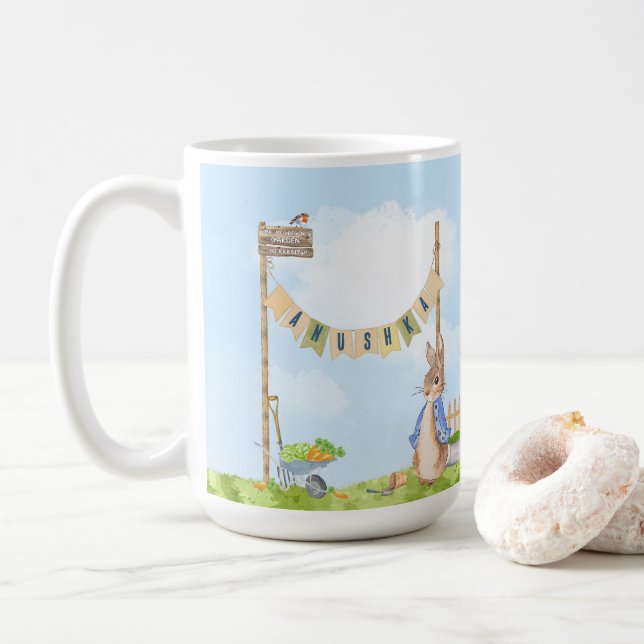 Caneca De Café Gardening Peter the Rabbit (Com Donut)