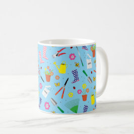 Caneca De Café Gardening Tools Cartoon Gardener