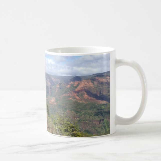 Caneca De Café Garganta Kauai Havaí de Waimea (Direita)