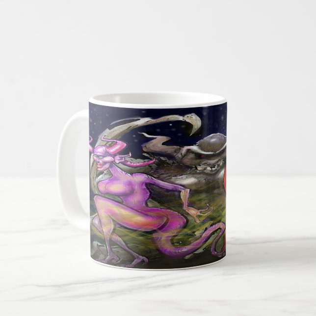 Caneca De Café Gargoyle n Dark Fae (Frente Esquerda)