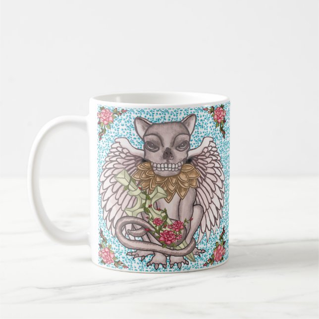 Caneca De Café Gárgula de Caveira (Esquerda)