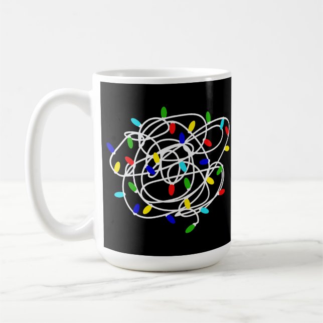 Caneca De Café Garland Christmas Lights (Esquerda)