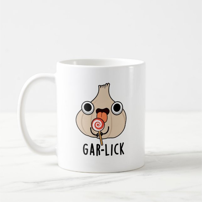 Caneca De Café Garlick Funny Garlic Herb Pun (Esquerda)
