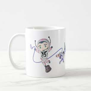 Caneca De Café Garota Asteroide