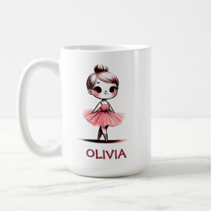 Caneca De Café Garota Bailarina Fofa