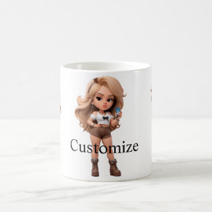 Caneca De Café Garota Bonita Chica Thunder_Cove