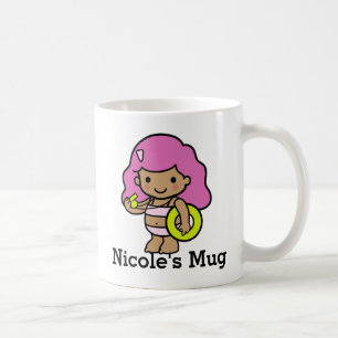 Caneca De Café Garota bonita salva-vidas