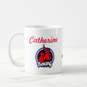 Caneca De Café Garota Boxing