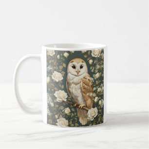 Caneca De Café Garota Branca E Rosas Brancas William Morris Inspi