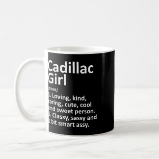 Caneca De Café Garota Cadillac Mi Michigan Cidade Divertida Casa