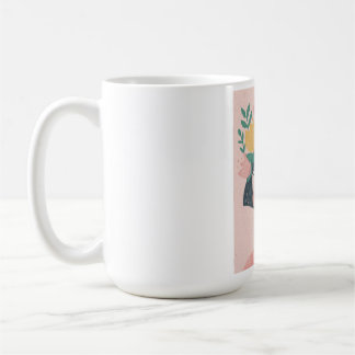 Caneca De Café garota com flores