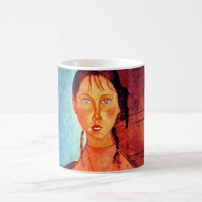Caneca De Café Garota com Porcos, Modigliani (Centro)