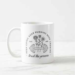 Caneca De Café Garota da academia confia que o processo continua