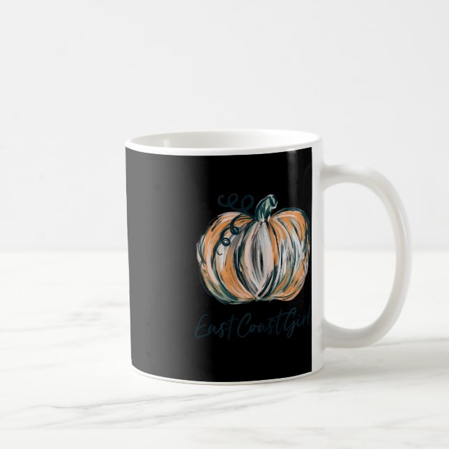 Caneca De Café Garota da Costa Leste: Abóbora-Pumpkin Caiu Graças (Direita)