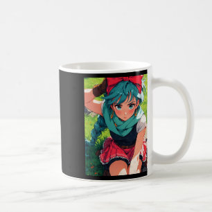 Caneca De Café Garota de Anime Retrô Fantasia Aventureira Explora
