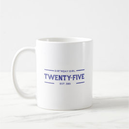 Caneca De Café Garota de Aniversário Personalizada