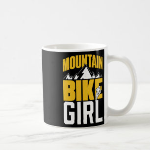 Caneca De Café Garota de Bicicleta de Montanha Mtb Mountainbike C