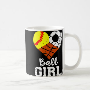 Caneca De Café Garota de Bola Engraçada Jogadora De Futebol De So