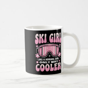 Caneca De Café Garota De Esqui Como Uma Rapariga Normal Só É Muit