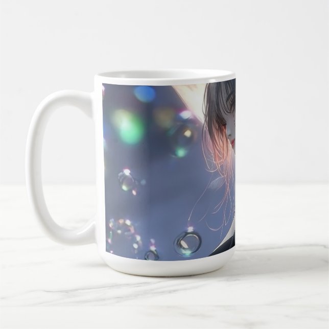 Caneca De Café Garota de fantasia sombria / Estética (Esquerda)
