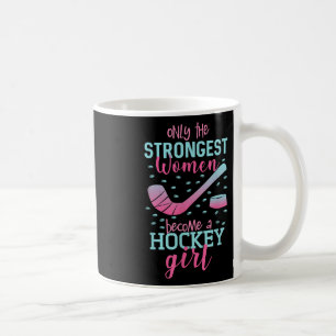 Caneca De Café Garota de hóquei sobre grama Jogadora de hóquei no